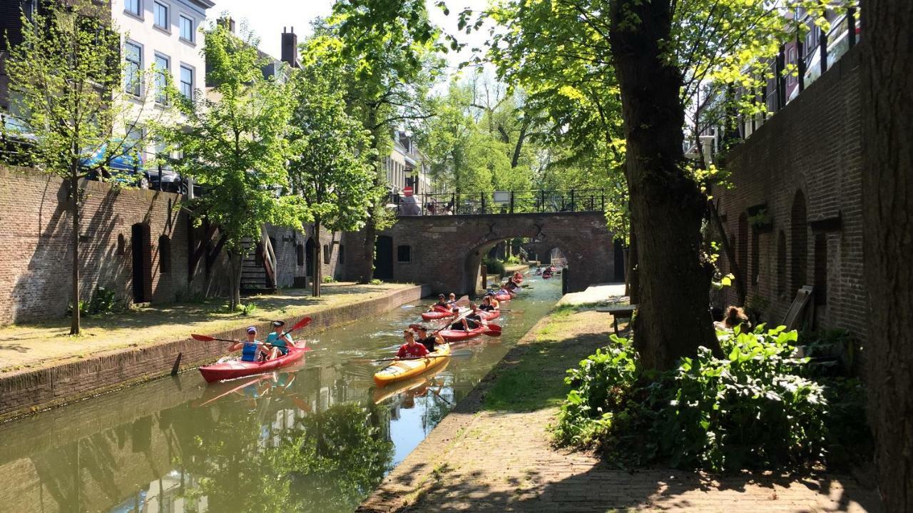 Large Historical Apartment & Canal Terrace Utrecht Kültér fotó